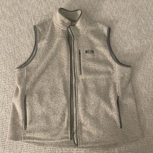 LL Bean Heather Grey Men’s Sweater Fleece Vest XXL